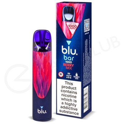 Berry Mix Blu Bar 1000 Disposable Vape