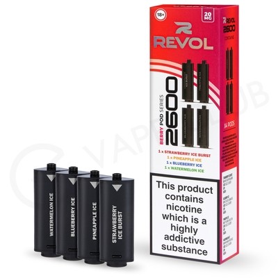 Berry 4in1 Series Revol 2600 Prefilled Pods