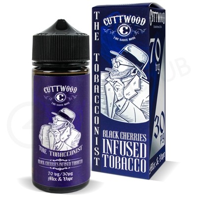 Black Cherries Infused Tobacco Shortfill E-Liquid by Cuttwood The Tobacconist 100ml