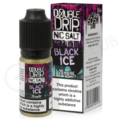 Black Ice Nic Salt E-Liquid by Double Drip