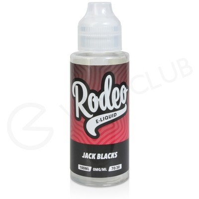 Black Jacks Shortfill E-liquid by Rodeo 100ml