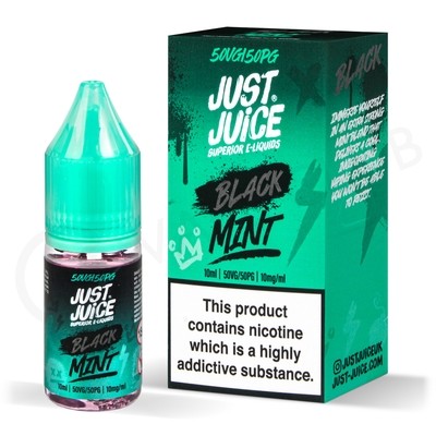 Black Mint Nic Salt E-Liquid by Just Juice Menthol