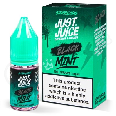 Black Mint Nic Salt E-Liquid by Just Juice Menthol