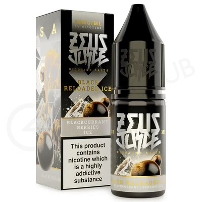 Black Reloaded Ice Nic Salt E-Liquid by Zeus Juice