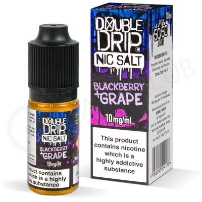 Blackberry & Grape Nic Salt E-Liquid by Double Drip