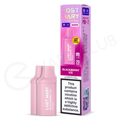 Blackberry Ice Lost Mary BM600 Prefilled Pods