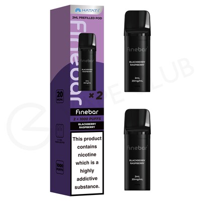 Blackberry Raspberry Hayati Finebar Prefilled Pods