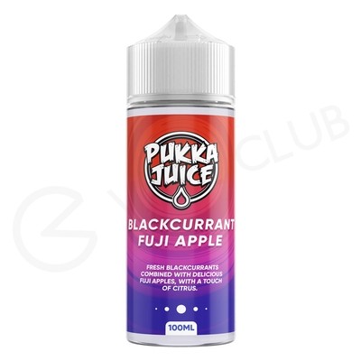 Blackcurrant & Fuji Apple Shortfill E-Liquid by Pukka Juice 100ml