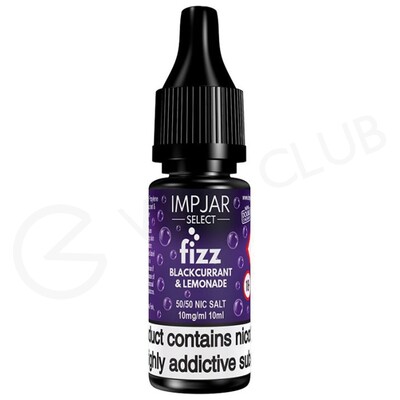 Blackcurrant & Lemonade Nic Salt E-Liquid by Imp Jar Select