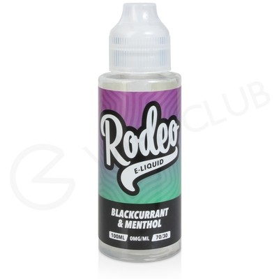 Blackcurrant & Menthol Shortfill E-liquid by Rodeo 100ml