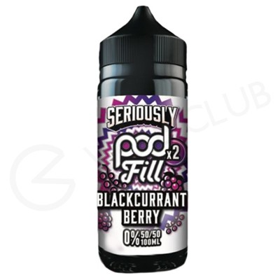 Blackcurrant Berry Shortfill E-Liquid by Seriously Pod Fill x2 100ml