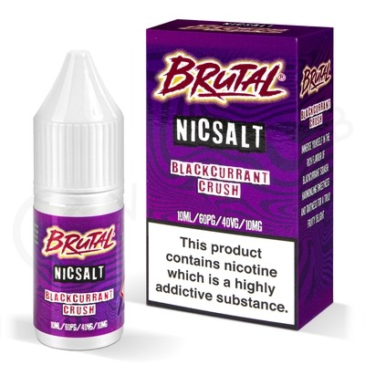 Blackcurrant Crush Nic Salt E-Liquid by Brutal Drinks