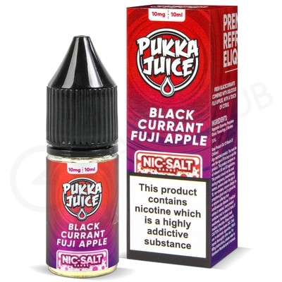 Blackcurrant Fuji Apple Nic Salt E-Liquid by Pukka Juice