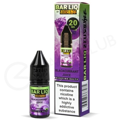 Blackcurrant Juice Nic Salt E-Liquid by Bar Liq