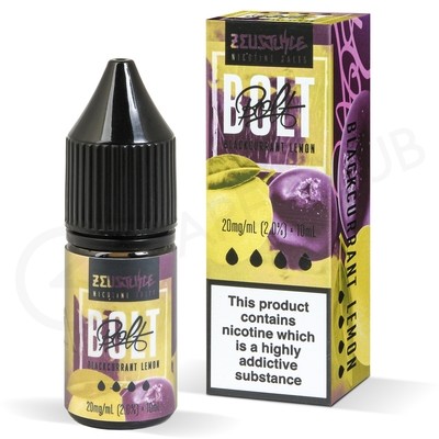 Blackcurrant Lemon Nic Salt E-Liquid by Bolt