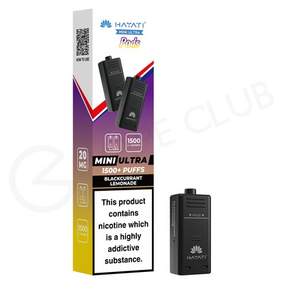 Blackcurrant Lemonade Hayati Mini Ultra Prefilled Pods