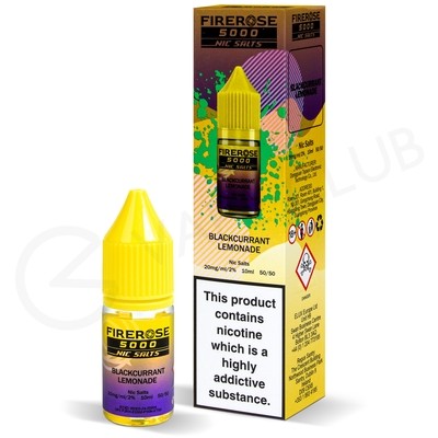 Blackcurrant Lemonade Nic Salt E-Liquid by Elux Firerose