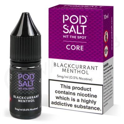 Blackcurrant Menthol Nic Salt E-Liquid by Pod Salt