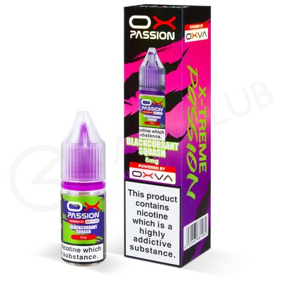 Blackcurrant Squash Nic Salt E-Liquid by Ox Passion