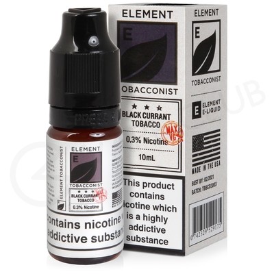 Blackcurrant Tobacco High VG E-Liquid by Element Tobacconist