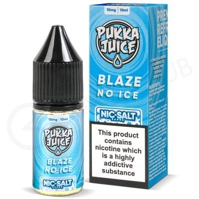 Blaze No Ice Nic Salt E-Liquid by Pukka Juice