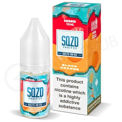 Blood Orange On Ice Nic Salt E-Liquid by SQZD