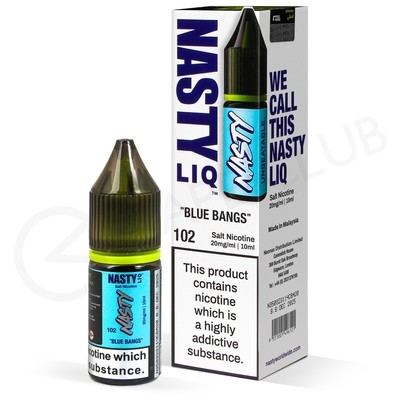 Blue Bangs Nic Salt E-Liquid by Nasty Liq