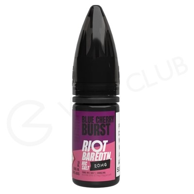 Blue Cherry Burst Nic Salt E-Liquid by Riot Bar Edition