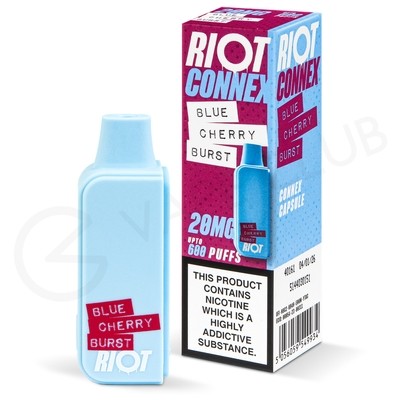 Blue Cherry Burst Riot Connex Prefilled Pod