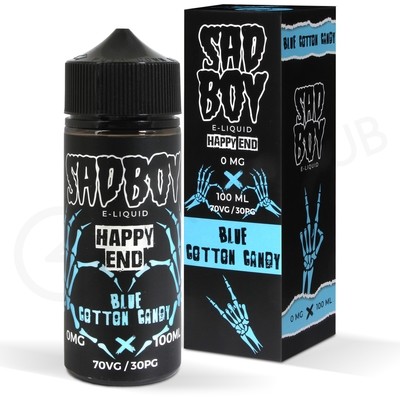 Blue Cotton Candy Shortfill E-Liquid by Sadboy Happy End 100ml