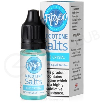 Blue Crystal Nic Salt E-Liquid by Fifty 50