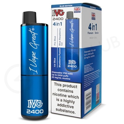 Blue Edition IVG 2400 Disposable Vape