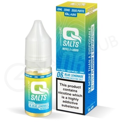 Blue Lemonade Nic Salt E-Liquid by QSalts