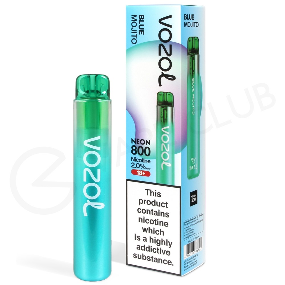 Blue Mojito Vozol Bar Neon 800 Disposable Vape | 3 for £12