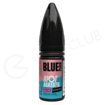 Blue Peach Nic Salt E-Liquid by Riot Bar Edition No Ice