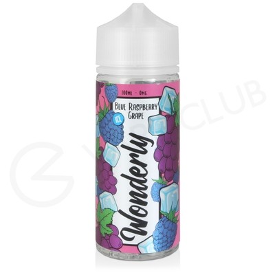 Blue Raspberry & Grape Ice Shortfill E-Liquid by Wonderly 100ml