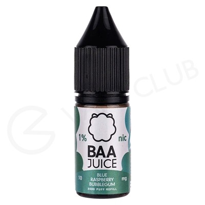 Blue Raspberry Bubblegum Nic Salt E-Liquid by Baa Juice