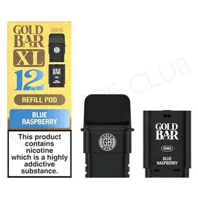 Blue Raspberry Gold Bar XL Refill Pack