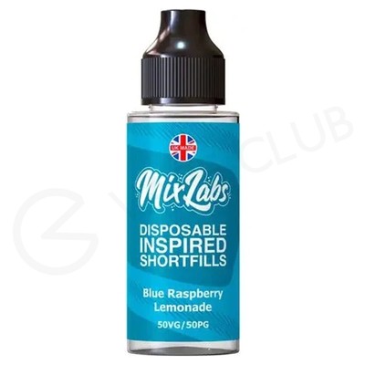 Blue Raspberry Lemonade Shortfill E-Liquid by Mix Labs 100ml