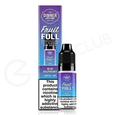 Blue Raspberry Nic Salt E-Liquid by Dinner Lady Fruit Full