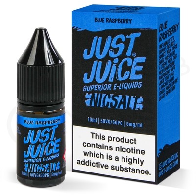 Blue Raspberry Nic Salt E-liquid by Just Juice