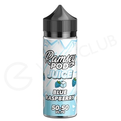 Blue Raspberry On Ice Shortfill E-Liquid by Ramsey Pod