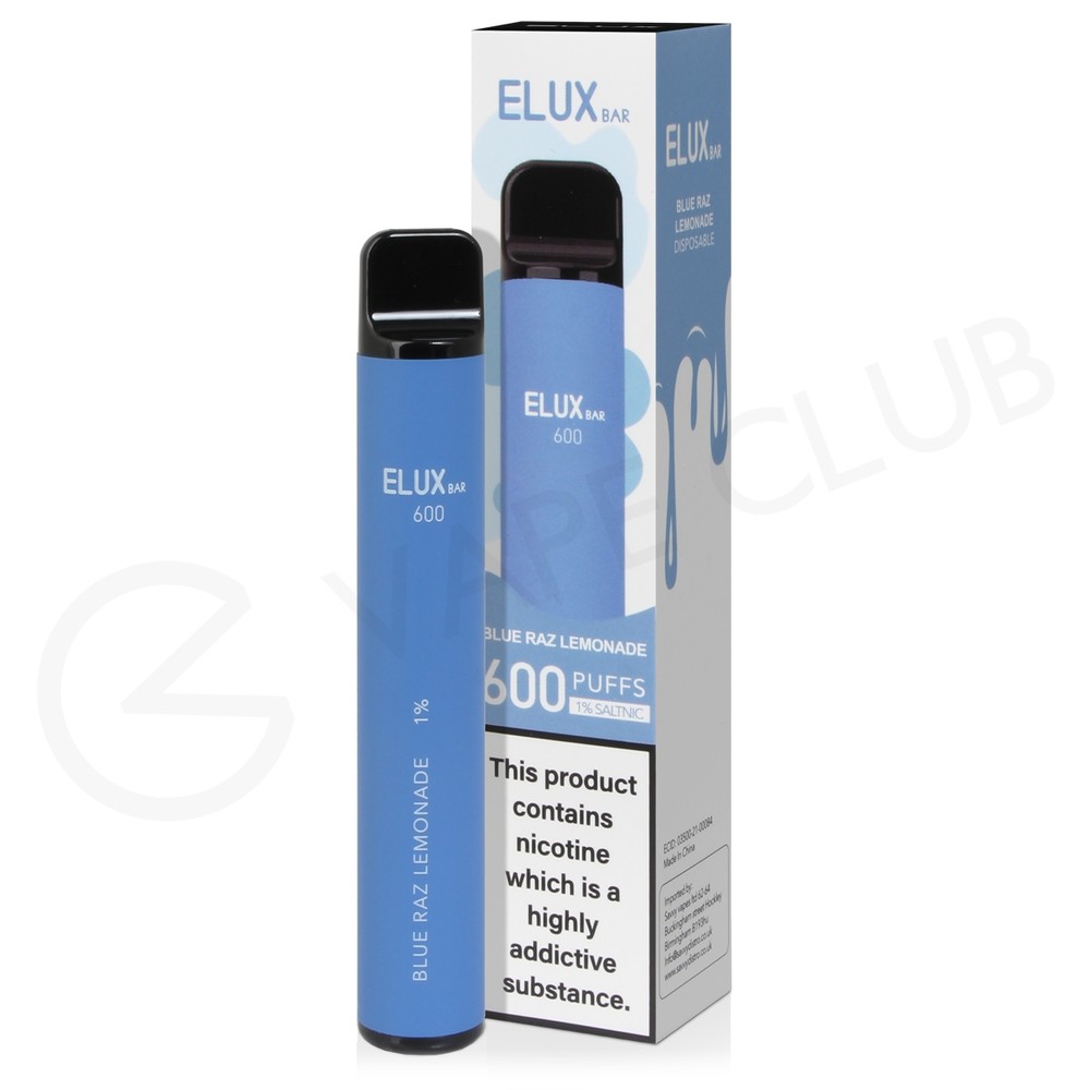 Blue Raz Lemonade Elux Bar 600 Disposable Vape