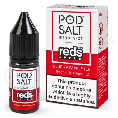 Blue Razapple Ice Nic Salt E-Liquid by Pod Salt & Daze