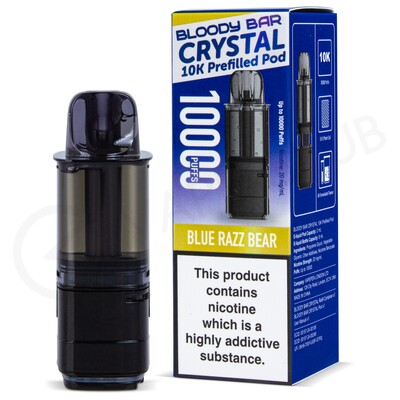 Blue Razz Bear Bloody Bar Crystal 10K Refill Pack