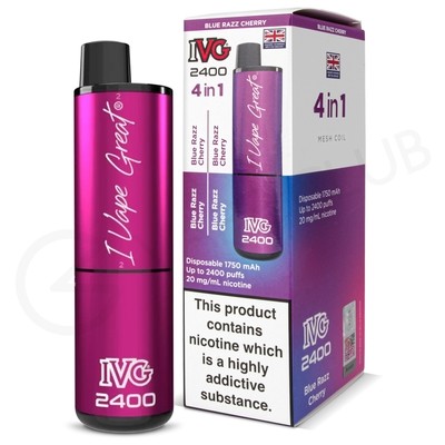 Blue Razz Cherry IVG 2400 Disposable Vape