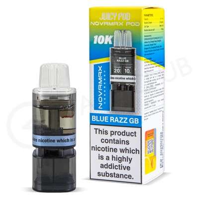 Blue Razz GB Juicy Pod Novamax 10K Refill Pack