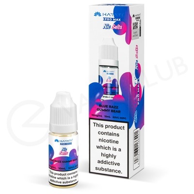 Blue Razz Gummy Bear E-Liquid by Hayati Pro Max Nic Salts