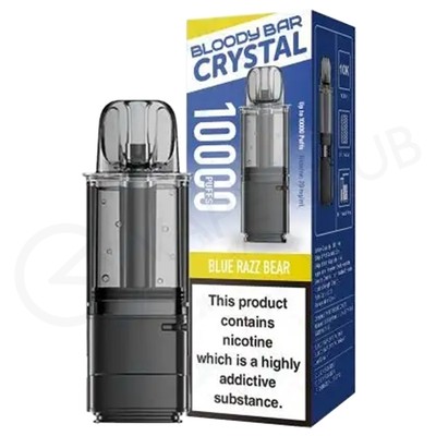 Blue Razz Gummy Bloody Bar Crystal 10K Refill Pack