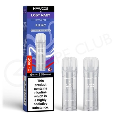 Blue Razz Hawcos x Lost Mary Crystal Pro Prefilled Pods